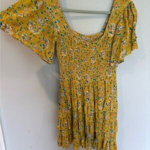 Chelsea & Violet Yellow Floral Dress
